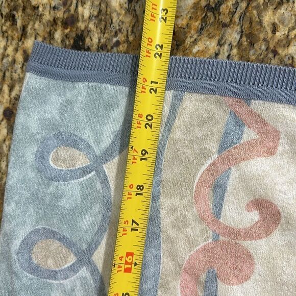 Vintage Pastel Colors Printed Short Sleeve Button Front Cardigan Size M - Picture 8 of 8